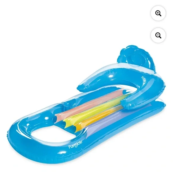 FunSicle Relaxing Lounge Inflatable Pool Float Sky Blue Unisex - Picture 2 of 8